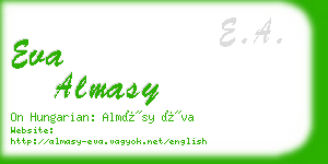 eva almasy business card